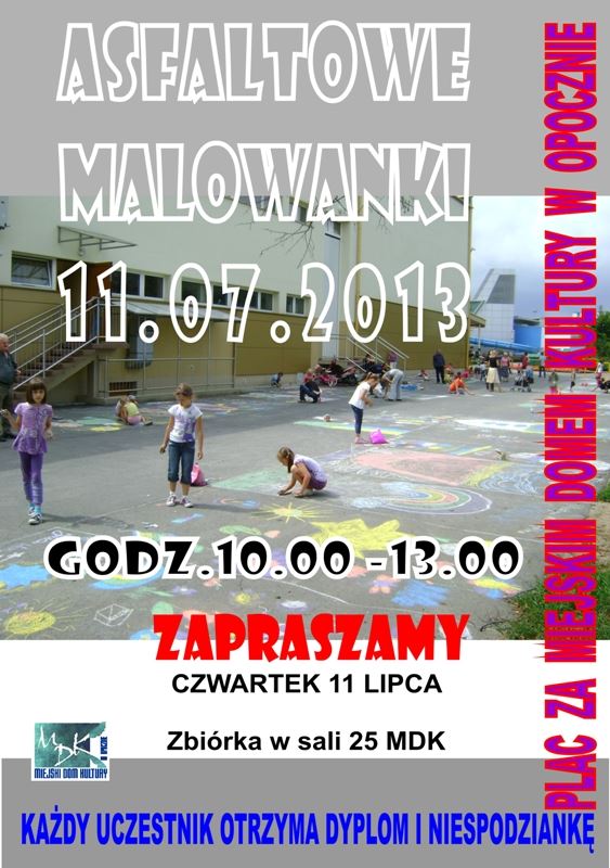 Asfaltowe Malowanki w MDK