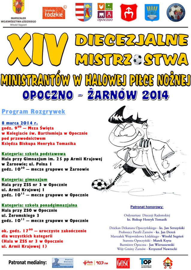 Finały XIV Diecezjalnych Mistrzostw Ministrantów w Halowej Piłce Nożnej