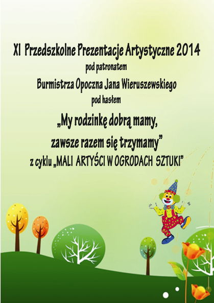 XI Przedszkolne Prezentacje Artystyczne